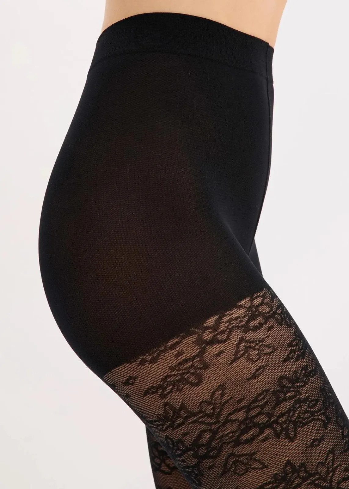 bonprix Wäsche·Socken & Strumpfhosen|Socken & Strumpfhosen^Strumpfhose 70den aus Spitze schwarz