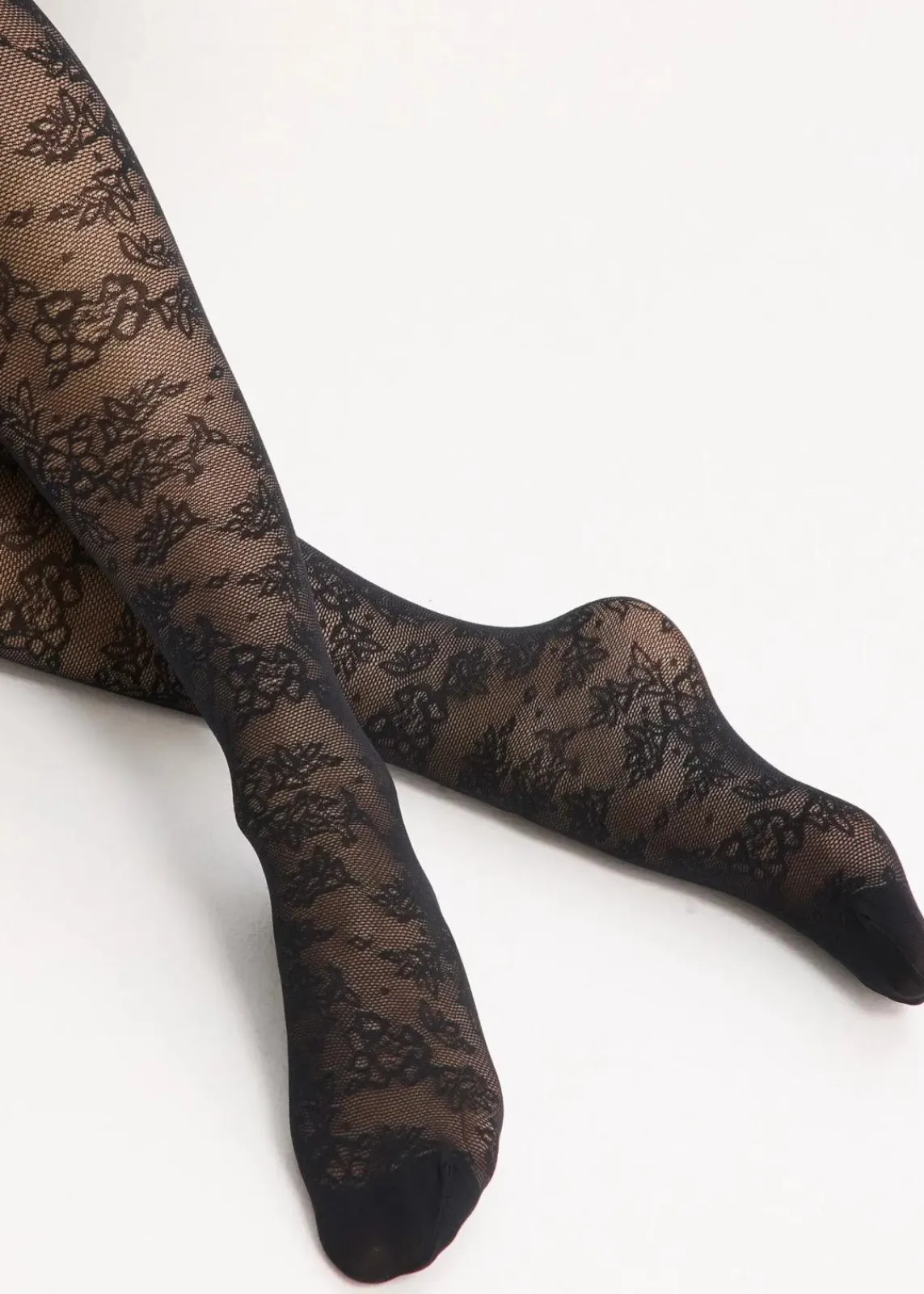 bonprix Wäsche·Socken & Strumpfhosen|Socken & Strumpfhosen^Strumpfhose 70den aus Spitze schwarz