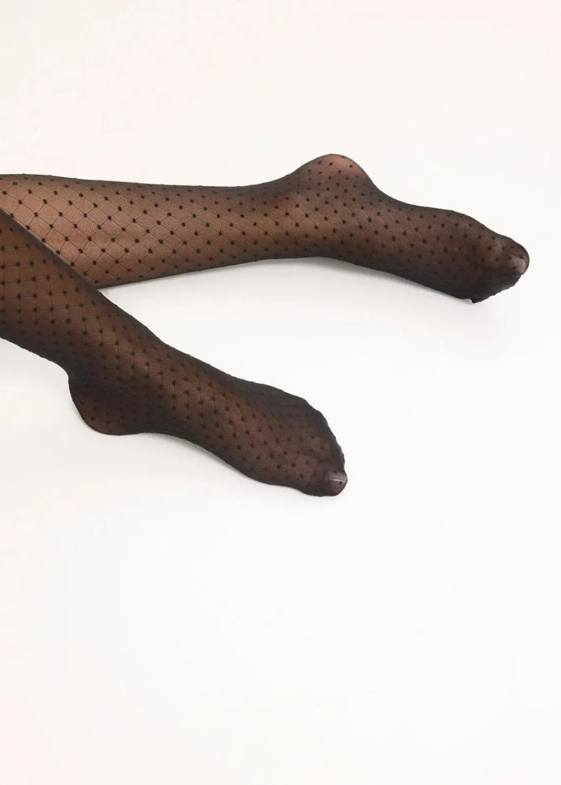 bonprix Wäsche·Socken & Strumpfhosen|Socken & Strumpfhosen^Strumpfhose 30den mit gepunktetem Netzmuster schwarz