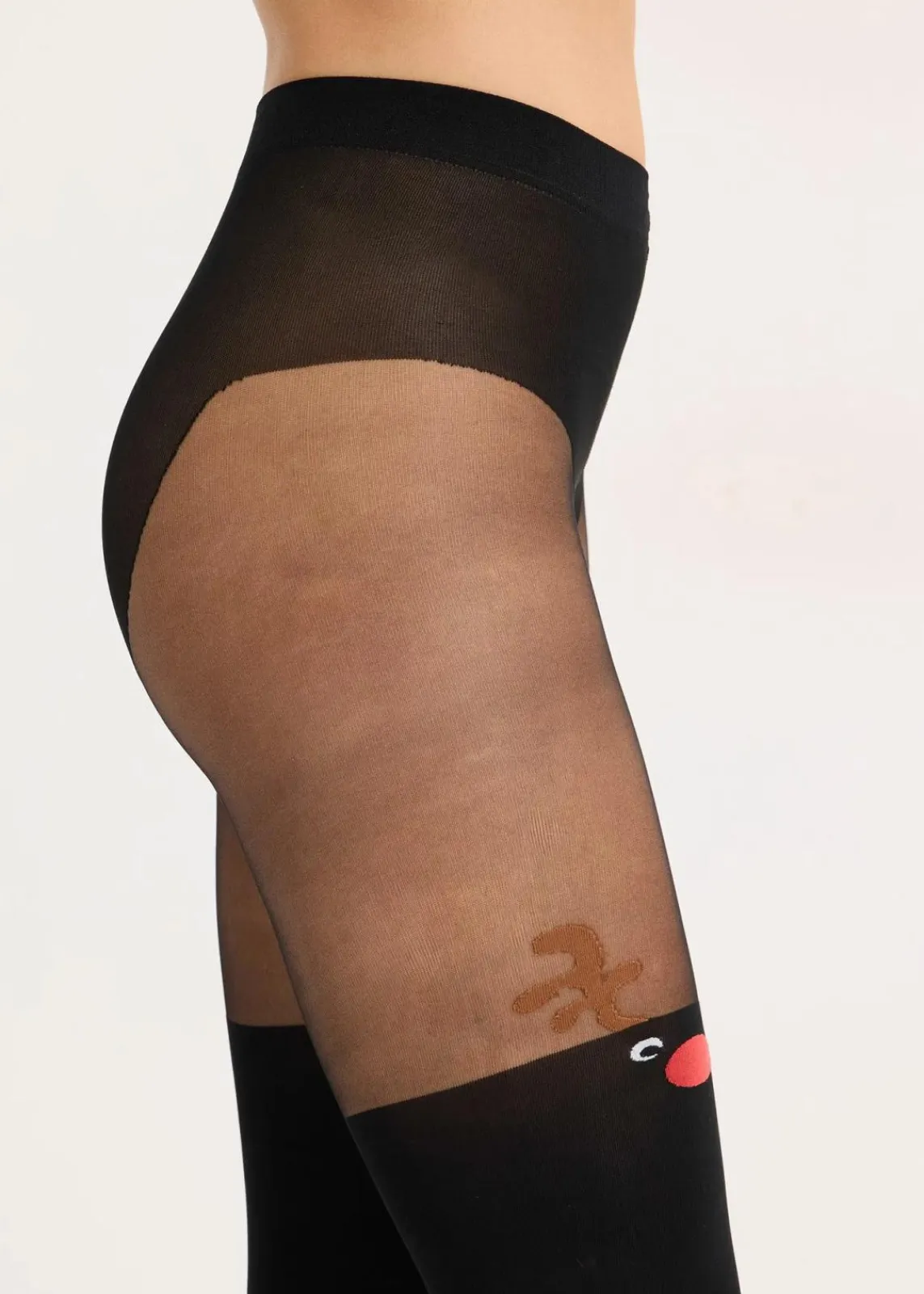 bonprix Wäsche·Socken & Strumpfhosen|Socken & Strumpfhosen^Strumpfhose mit Weihnachtsmotiv schwarz