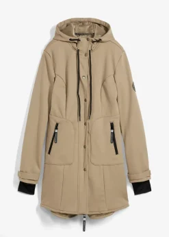 bonprix Bekleidung·Hosen|Jacken & Mäntel^Super Stretch Softshell-Parka, wasserabweisend new khaki