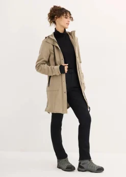 bonprix Bekleidung·Hosen|Jacken & Mäntel^Super Stretch Softshell-Parka, wasserabweisend new khaki