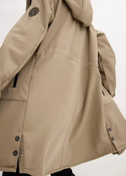 bonprix Bekleidung·Hosen|Jacken & Mäntel^Super Stretch Softshell-Parka, wasserabweisend new khaki