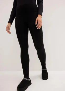bonprix Bekleidung·Sweat|Bekleidung·Kleider^Super Stretch Thermo-Leggings schwarz