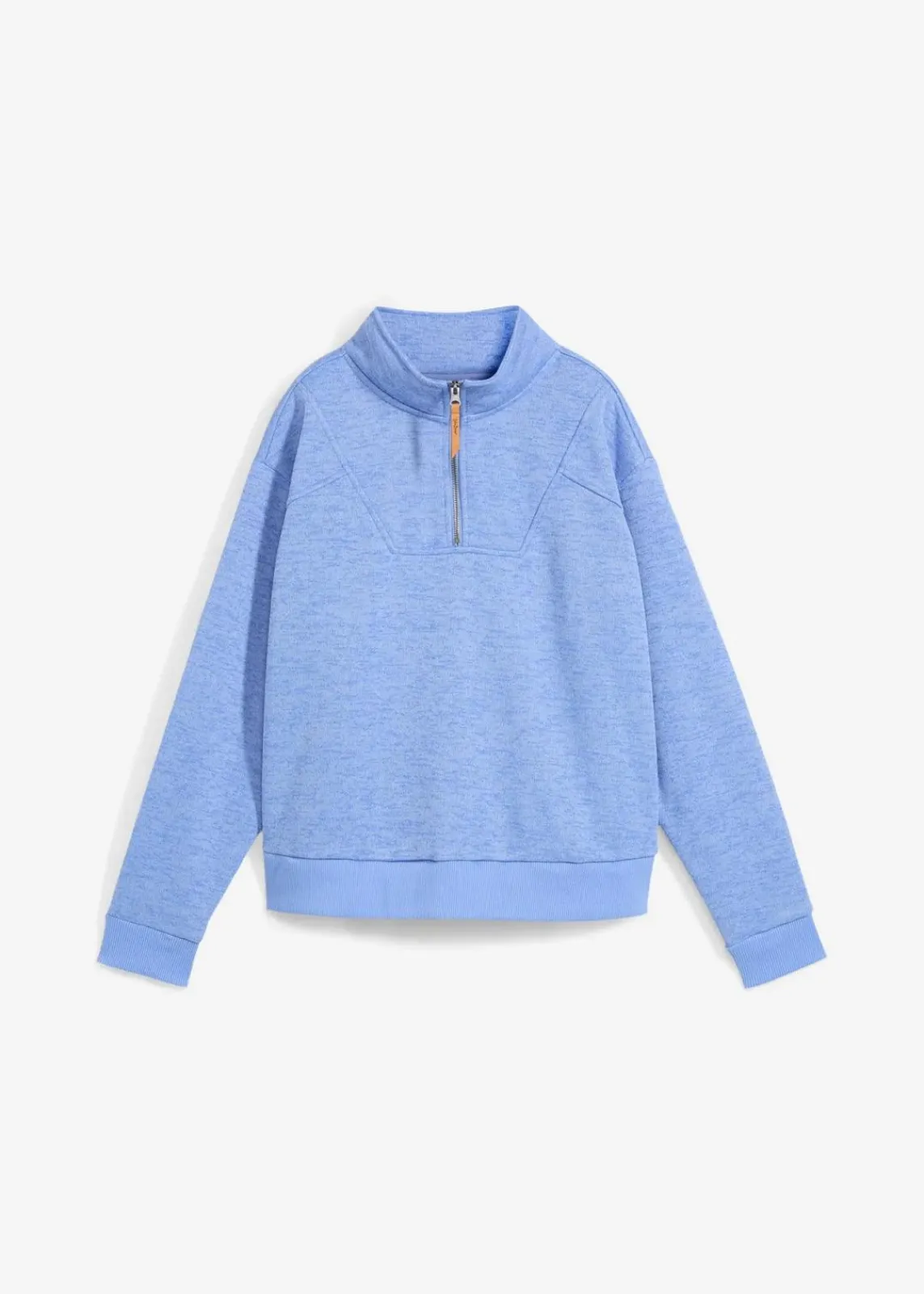 bonprix Bekleidung·Blusen & Tuniken|Sweat^Super-Kuschel Long-Sweatshirt perlblau