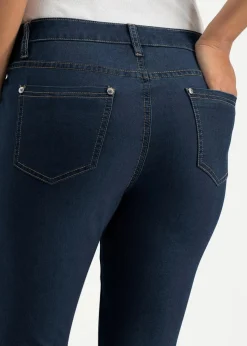 bonprix Jeans|Bekleidung·Shirts & Tops^Super-Stretch-Jeans aus leichtem Material dunkelblau denim