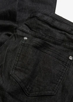bonprix Bekleidung·Shirts & Tops|Jeans^Super-Stretch-Jeans aus leichtem Material schwarz denim