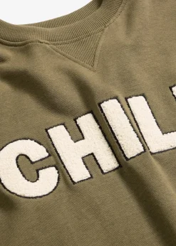 bonprix Wäsche·Homewear|Wäsche·Nachtwäsche^Sweat Hausanzug dunkeloliv