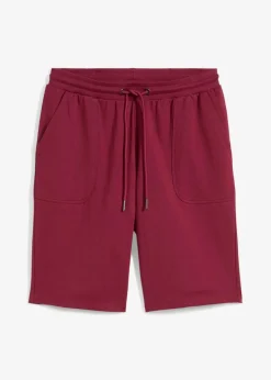 bonprix Nachhaltigere Materialien|Hosen^Sweat-Bermuda aus reiner Baumwolle rhododendronrot