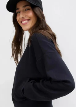 bonprix Bekleidung·Hosen|Jacken & Mäntel^Sweatblouson aus softem Viskose-Mix schwarz