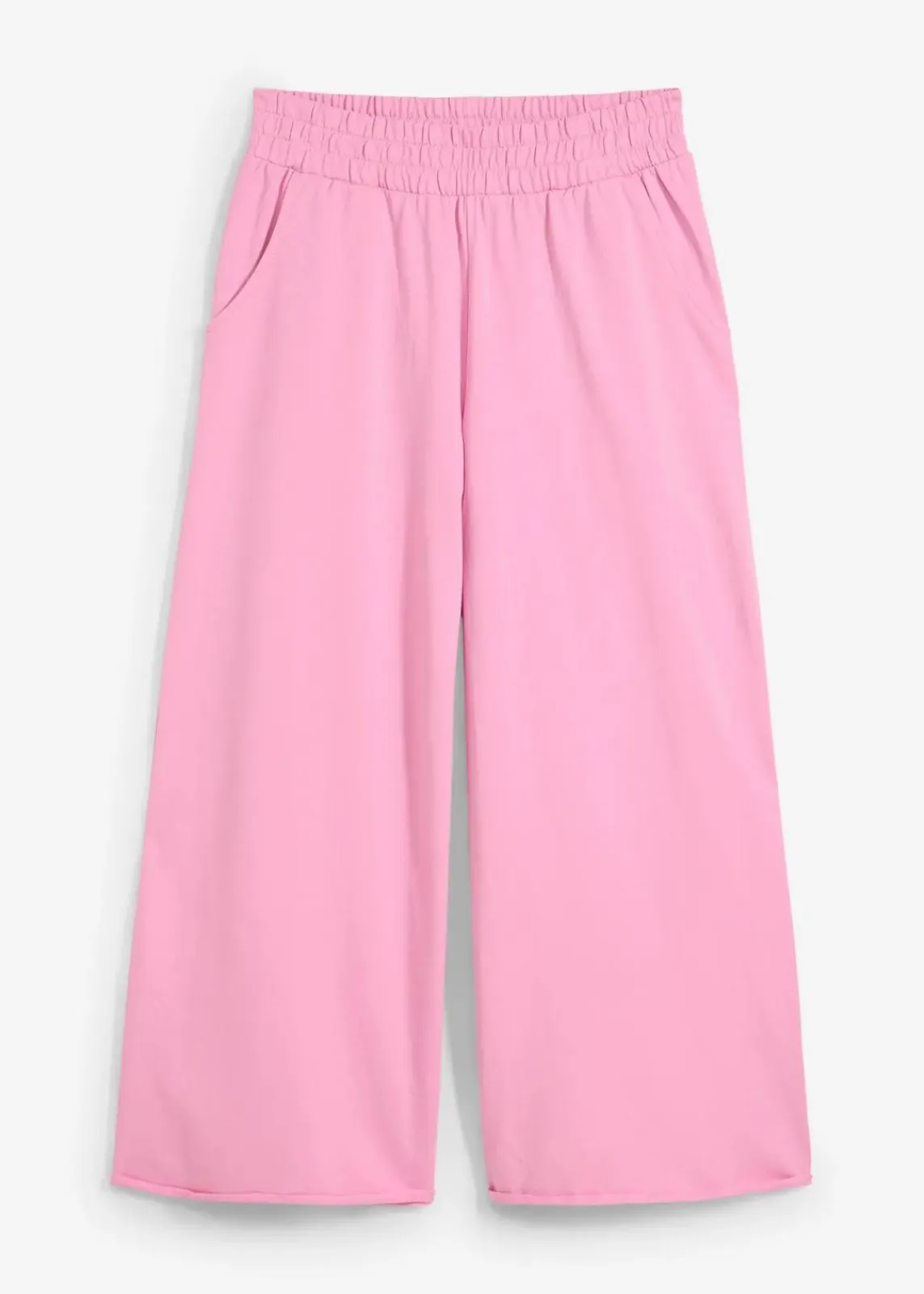 bonprix Hosen|Sweat^Sweathose aus Bio-Baumwolle, 7/8 Länge blütenpink