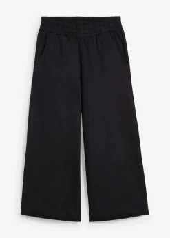 bonprix Bekleidung·Blusen & Tuniken|Bekleidung·Kleider^Sweathose aus Bio-Baumwolle, 7/8 Länge schwarz