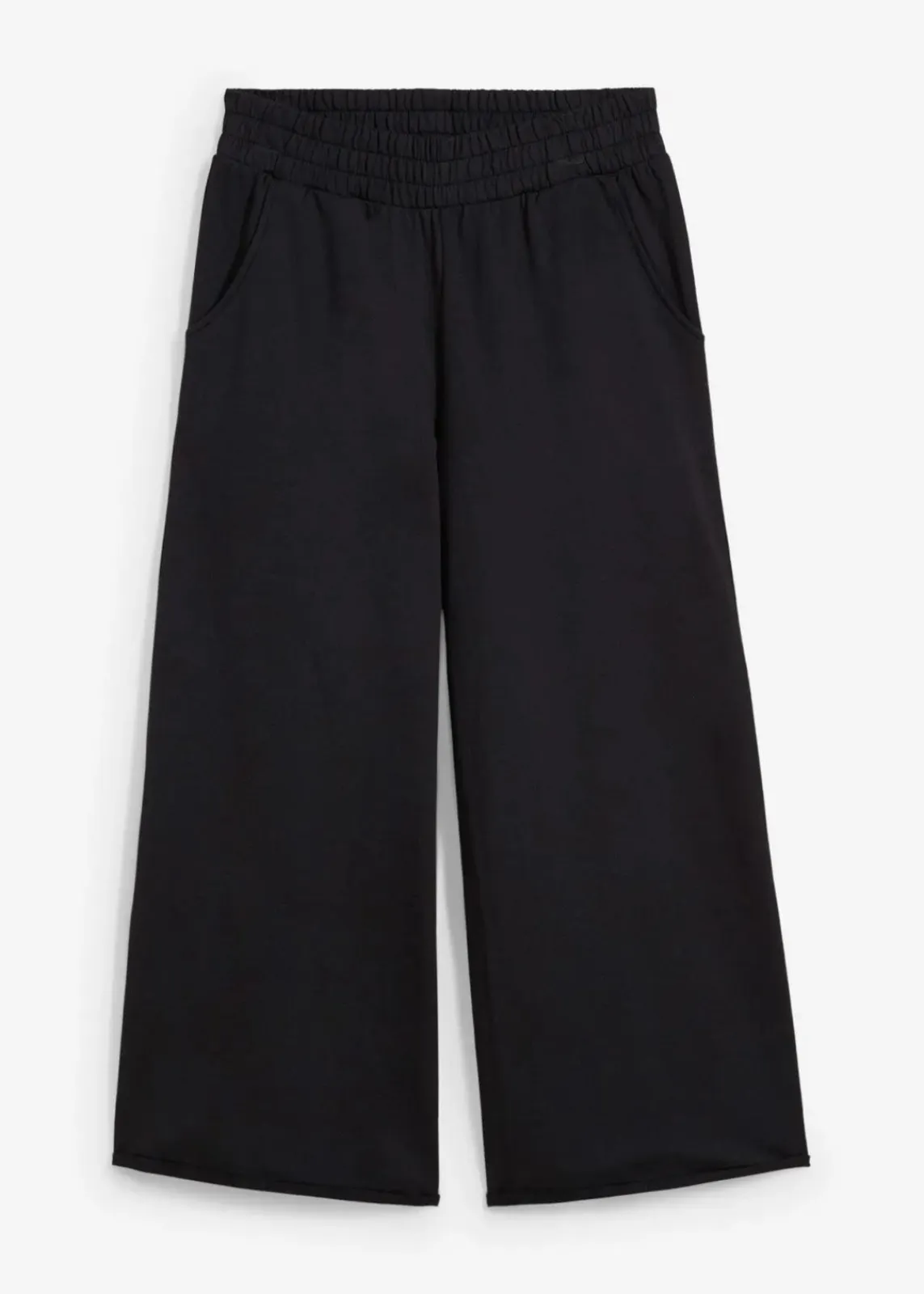 bonprix Bekleidung·Blusen & Tuniken|Bekleidung·Kleider^Sweathose aus Bio-Baumwolle, 7/8 Länge schwarz