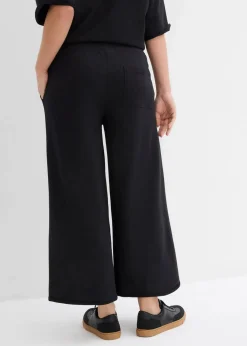 bonprix Bekleidung·Blusen & Tuniken|Bekleidung·Kleider^Sweathose aus Bio-Baumwolle, 7/8 Länge schwarz