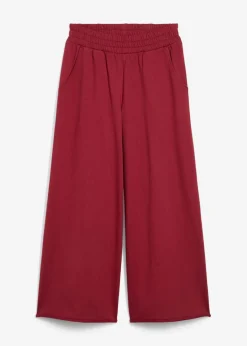 bonprix Hosen|Sweat^Sweathose aus Bio-Baumwolle, 7/8 Länge pflaumenrot