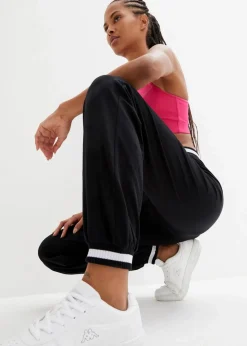 bonprix Bekleidung·Blusen & Tuniken|Bekleidung·Kleider^Sweathose aus elastischem Baumwoll-Mix schwarz