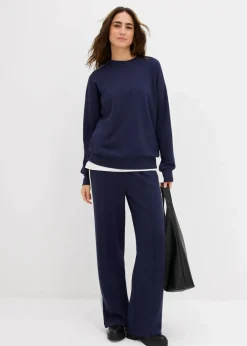 bonprix Hosen|Sweat^Sweathose aus Interlock-Qualität blau