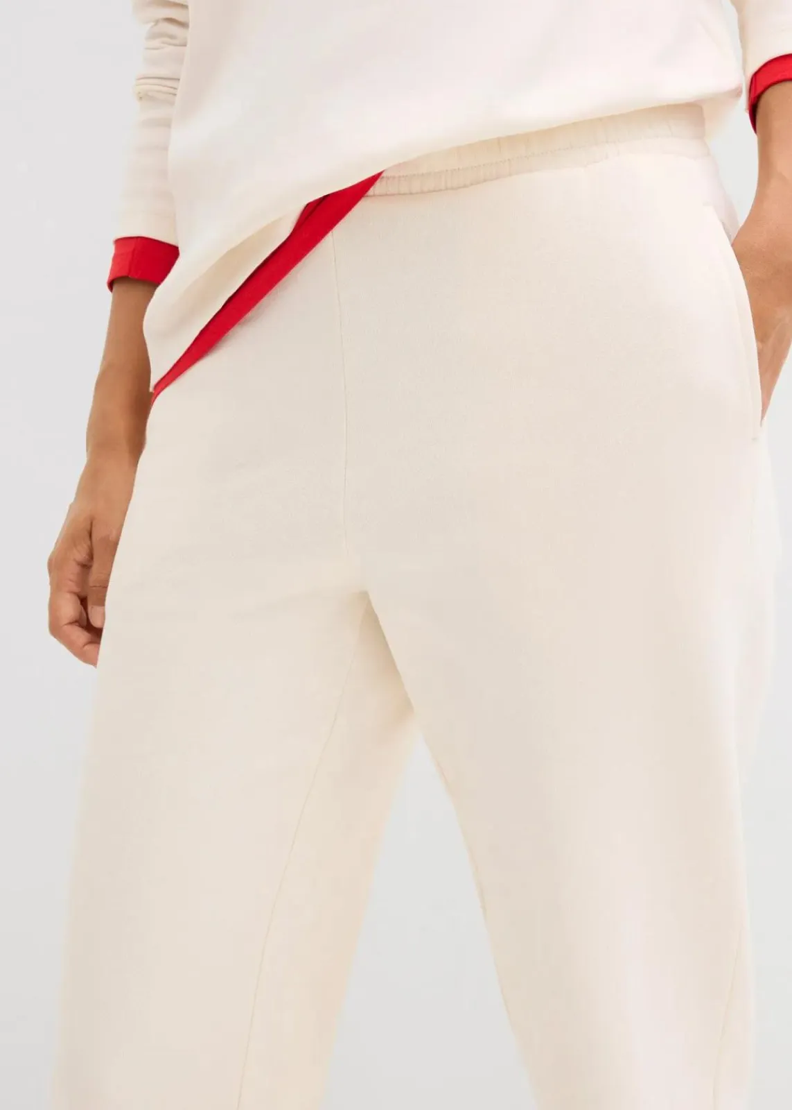 bonprix Bekleidung·Blusen & Tuniken|Bekleidung·Kleider^Sweathose aus reiner Baumwolle naturbeige