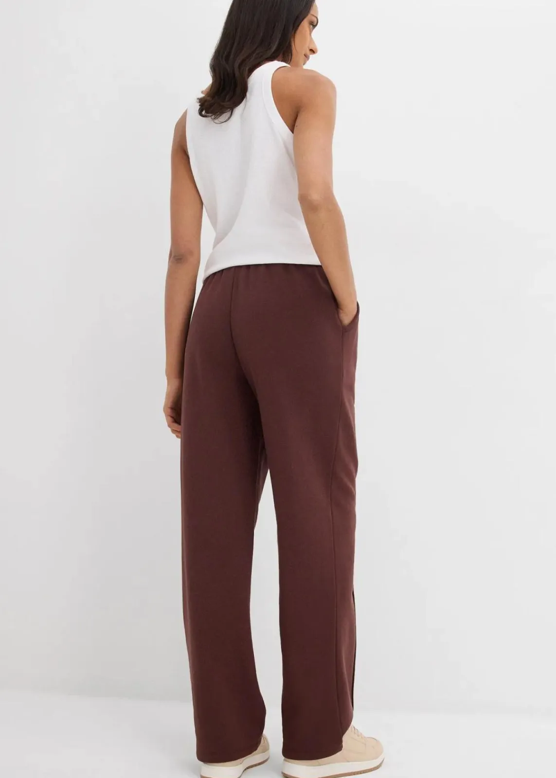 bonprix Bekleidung·Blusen & Tuniken|Bekleidung·Kleider^Sweathose aus reiner Baumwolle terrabraun