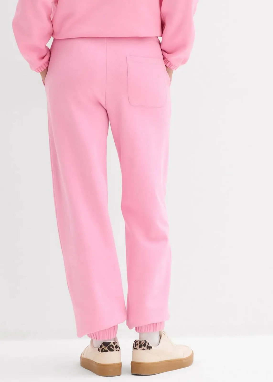 bonprix Hosen|Sweat^Sweathose aus reiner Baumwolle rosa