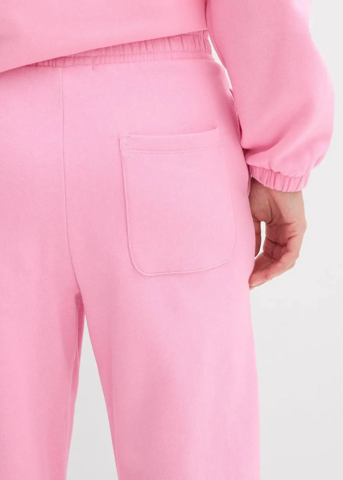bonprix Hosen|Sweat^Sweathose aus reiner Baumwolle rosa