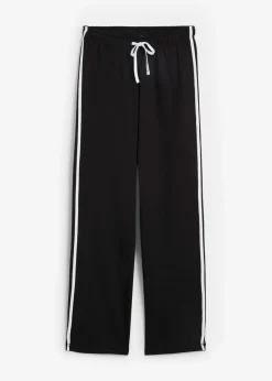 bonprix Bekleidung·Blusen & Tuniken|Bekleidung·Kleider^Sweathose aus reiner Baumwolle schwarz gestreift