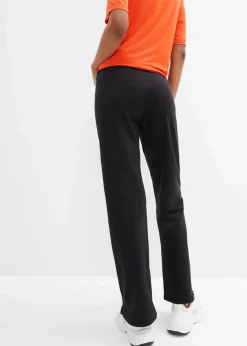 bonprix Bekleidung·Blusen & Tuniken|Bekleidung·Kleider^Sweathose aus reiner Baumwolle schwarz gestreift