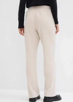 bonprix Hosen|Sweat^Sweathose aus softem Viskose-Mix steingrau