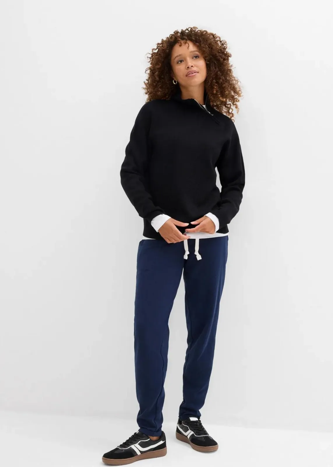 bonprix Hosen|Sweat^Sweathose mit Bequembund dunkelblau