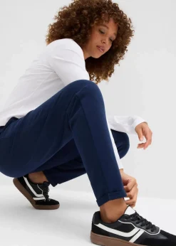 bonprix Hosen|Sweat^Sweathose mit Bequembund dunkelblau