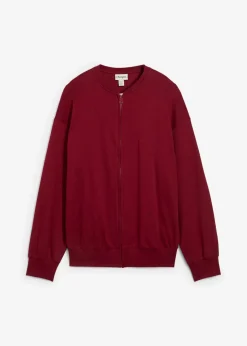 bonprix Zweiteiler & Sets^Sweatjacke aus reiner Baumwolle pflaumenrot