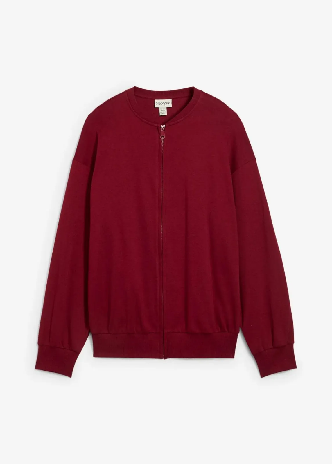 bonprix Zweiteiler & Sets^Sweatjacke aus reiner Baumwolle pflaumenrot