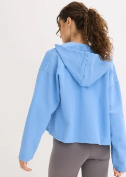bonprix Bekleidung·Röcke|Bekleidung·Blusen & Tuniken^Sweatjacke aus reiner Bio-Baumwolle mittelblau