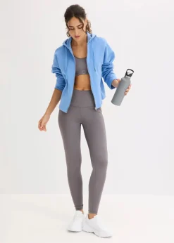 bonprix Bekleidung·Röcke|Bekleidung·Blusen & Tuniken^Sweatjacke aus reiner Bio-Baumwolle mittelblau