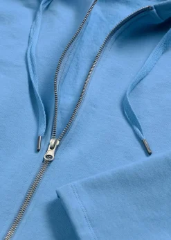 bonprix Bekleidung·Röcke|Bekleidung·Blusen & Tuniken^Sweatjacke aus reiner Bio-Baumwolle mittelblau