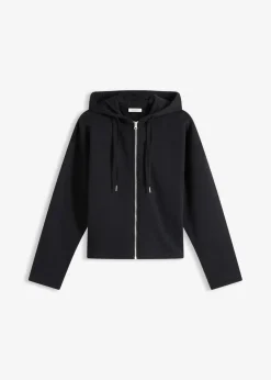 bonprix Sweat|Basics^Sweatjacke aus reiner Bio-Baumwolle schwarz