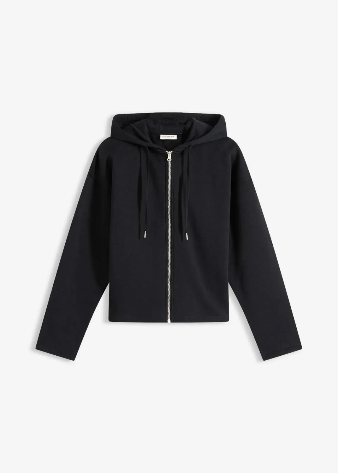 bonprix Sweat|Basics^Sweatjacke aus reiner Bio-Baumwolle schwarz