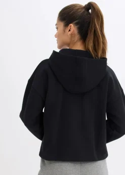 bonprix Sweat|Basics^Sweatjacke aus reiner Bio-Baumwolle schwarz