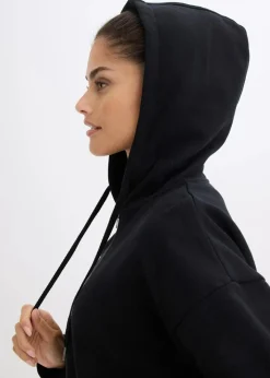 bonprix Sweat|Basics^Sweatjacke aus reiner Bio-Baumwolle schwarz