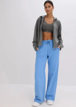 bonprix Sweat|Basics^Sweatjacke aus reiner Bio-Baumwolle grau meliert meliert