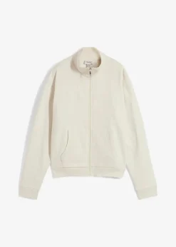bonprix Bekleidung·Röcke|Bekleidung·Blusen & Tuniken^Sweatjacke aus reiner Bio-Baumwolle silbergrün