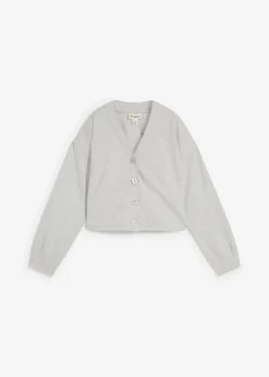 bonprix Bekleidung·Blusen & Tuniken|Sweat^Sweatjacke aus Viskose-Mix hellgrau meliert meliert