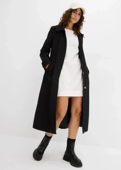 bonprix Kleider|Sweat^Sweatkleid wollweiß