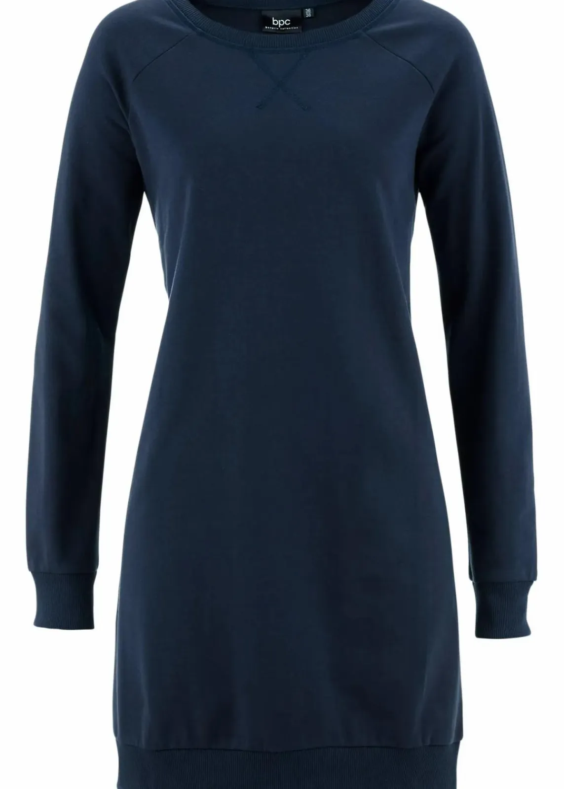 bonprix Kleider|Sweat^Sweatkleid dunkelblau