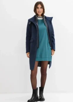 bonprix Kleider|Sweat^Sweatkleid pfeffergrün