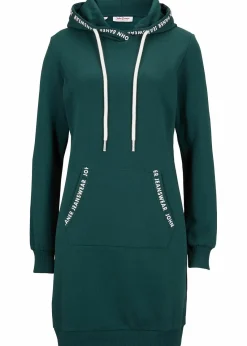 bonprix Bekleidung·Blusen & Tuniken|Bekleidung·Pullover & Strickjacken^Sweatkleid petrolgrün