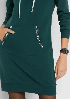 bonprix Bekleidung·Blusen & Tuniken|Bekleidung·Pullover & Strickjacken^Sweatkleid petrolgrün