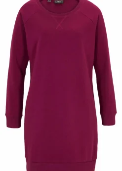 bonprix Kleider|Sweat^Sweatkleid beere