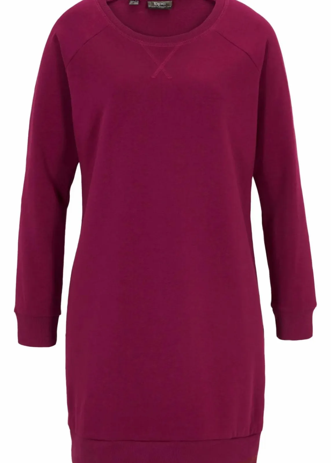 bonprix Kleider|Sweat^Sweatkleid beere