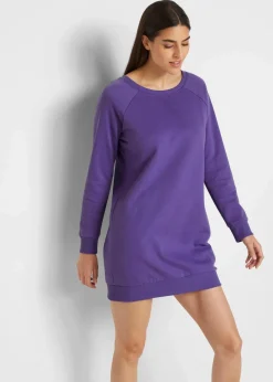 bonprix Kleider|Sweat^Sweatkleid hyazinthenlila
